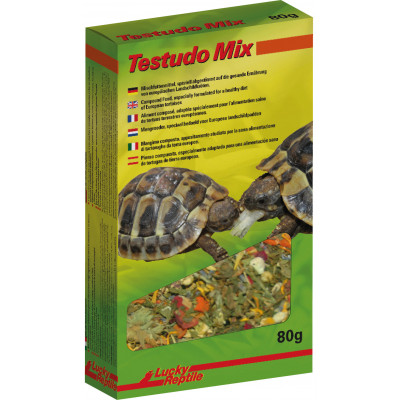 Alimentation sèche pour tortues terrestres "Testudo mix" de Lucky reptile
