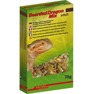 Alimentation sèche pour Pogona adulte "Bearded Dragon mix" de Lucky reptile