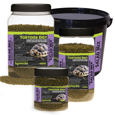 Alimentation granulée pour tortues terrestres "Tortoise diet salad mix" de Komodo