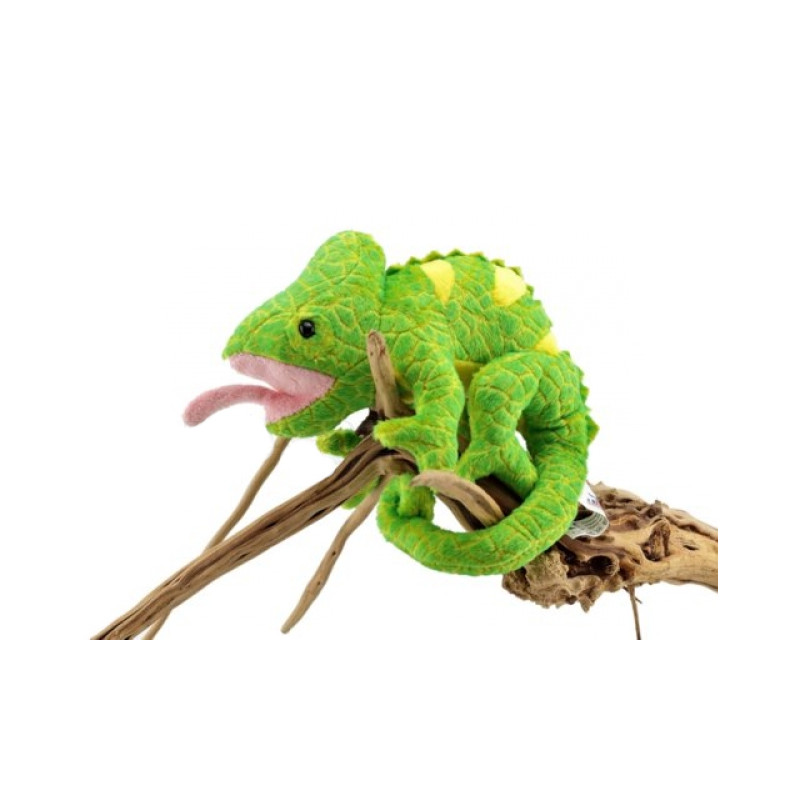 Jouet en peluche caméléon vert simulé cadeau pour enfants 35cm
